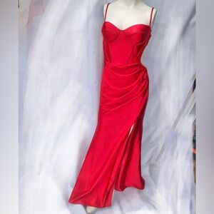 Ladivine by Cinderella Divine Red Maxi Dress